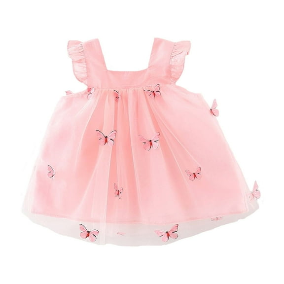 YuYuBao Baby Girls Tutu Dress Summer Sleeveless Backless Princess Birthday Party Dresses Dots Print Bow Dress With Straw Hats Sets Sundress , 2-3 Years