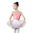 thumbnail image 1 of YuYuBao Kid Girls Ballet Dance Dress Sets Lace Short Sleeve Leotards With Tutu Skirts Princess Outfits Dancewear, 12-13 Years, 1 of 1