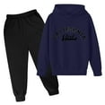 thumbnail image 1 of Jamsmile Toddler Boys Outfit Sets Spring Letters Print Long Sleeve Hoodies + Sweatpants Childrens Sports Sets, 1 of 2