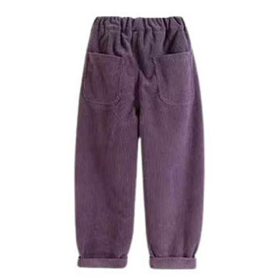 YuYuBao Toddler Boys Pants Loose Corduroy Casual Solid Color Boys Warm Sports Sweatpants