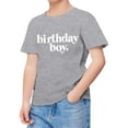 thumbnail image 1 of YuYuBao Toddler Boys Tshirts Child Short Sleeve Happy Brithday Print T-Shirts Trendy Tops For Teen Kids Boys, 1 of 4