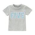 thumbnail image 1 of YuYuBao Toddler Boys Tshirts Summer Short Sleeve 1st Birthday Letter Embroidery T-Shirts Kids Boys Girls Gift Tops, 1 of 5