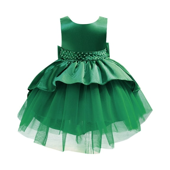 YuYuBao Toddler Girls Dress Beauty Pageant Tail Children Wedding Prom Lace Bowknot Princess Dresses Children Girls Formal Tutu Ball Gown Dress Clothes , 2-3 Years