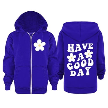 YuYuBao Toddler Girls Hoodies Long Sleeve Letter Print Hoodie Zipper Up Sweatshirts Kids Children Unisex Soft Coat With Pockets