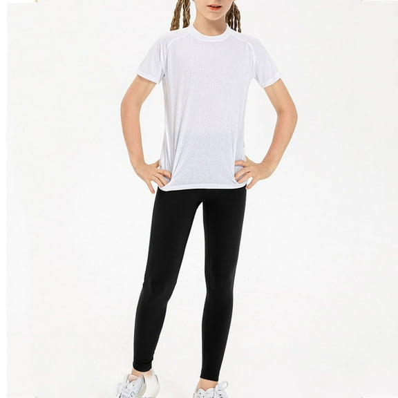 YuYuBao Toddler Girls Leggings Warm Thick Lined High Waist Warm Winter Athletic Pants Pockets