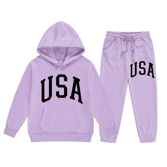 YuYuBao Toddler Girls Outfits Sets Long Sleeve Hoodies And Long Pants Set Kids Boys Girls Black Sports Outfit