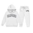 thumbnail image 1 of YuYuBao Toddler Girls Outfits Sets Long Sleeve Warm Letters Hoodies Pullovers Tops + Pants Kids Child Boys Outfits Sweat Suits, 1 of 3