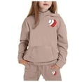 thumbnail image 1 of YuYuBao Toddler Girls Outfits Sets Valentine's Day Love Print Long Sleeve Hoodies And Sweatpants Kids Boys Two Piece Sets, 1 of 8