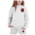 thumbnail image 1 of YuYuBao Toddler Girls Outfits Sets Valentine's Day Spring Long Sleeve Hoodie And Sweatpants Kids Boys Two Piece Sets, 1 of 4