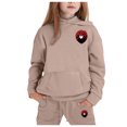 thumbnail image 1 of YuYuBao Toddler Girls Outfits Sets Valentine's Day Spring Long Sleeve Hoodie And Sweatpants Kids Boys Two Piece Sets, 1 of 8
