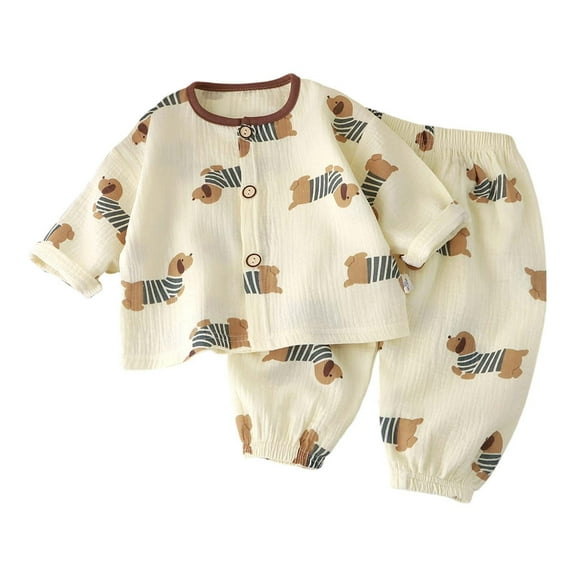 YuYuBao Toddler Girls Pajamas Sets Thin Double Layer Cotton Pure Color Short Sleeve Tops With Shorts Pajamas Home Wear Childrens Girls Loungewear, 9-10 Years