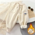 thumbnail image 1 of YuYuBao Toddler Girls Pants Corduroy Athletic Active Jogger Pants Sweatpants Lined Thick Winter Warm Long Bottoms Trousers, 1 of 4