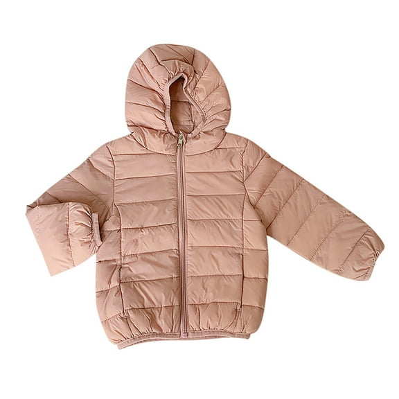YuYuBao Toddler Girls Parka Down Coats Lightweight Jackets Hooded Zipper Winter Windproof Padded Overcoat Outwear
