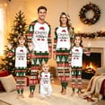 thumbnail image 1 of Yuaguia Family Matching Christmas Pajamas Set, Long Sleeve Raglan Top and Pants Holiday Sleepwear, Green Festive Loungewear, Xmas Gifts Pjs for Party Photo, Men 3XL, 1 of 5