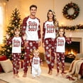 thumbnail image 1 of Yuaguia Matching Family New Year Christmas Pajamas Set, Goodbye 2026 Hello 2027 Long Sleeve Raglan Top and Red Snowflake Plaid Pants, Festive Holiday Sleepwear Loungewear, Baby 3 Months, 1 of 5