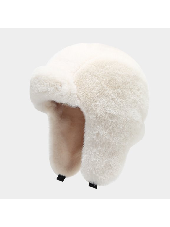 Winter Trapper Hat, Thickened Lined Earflap Beanie for Outdoor Cold Weather Protection, Unisex Windproof Thermal Ski Cap