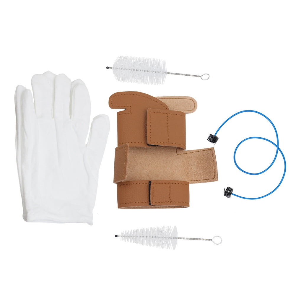 Yuan 1 Set Trumpet Cleaning Tools Kit Trumpet Protective Cover Mouthpiece Brush (Assorted Color)