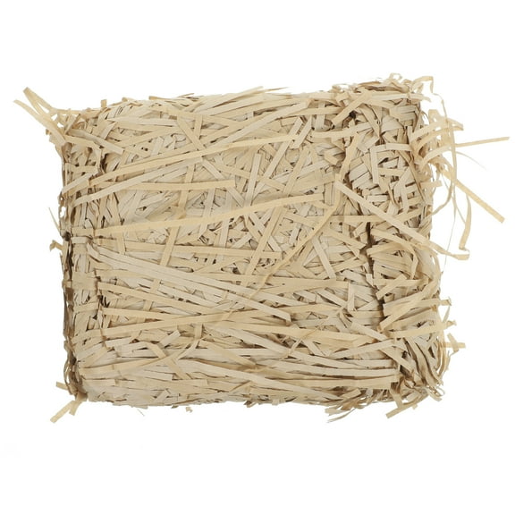 Yuan 100g Crinkle Cut Paper Shred Filler for Gift Wrapping & Basket Filling (Light Coffee)