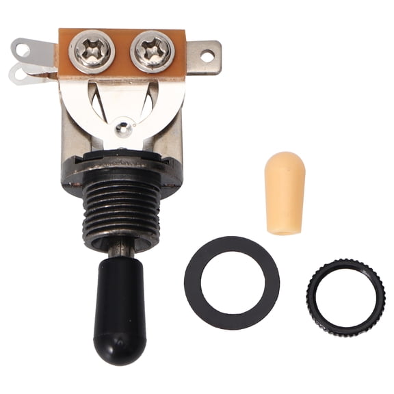 Yuan 1Pc 3-level Sound Pick- for LP-type Guitar 3-Gear Switch Button for Sound Pickup (Jet Black)
