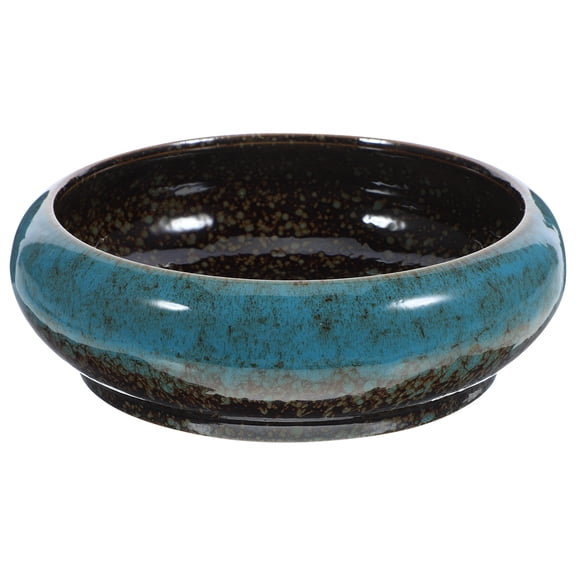 Yuan 1pc Hydroponic Plants Pot Ceramic Flower Pot Creative Succulent Daffodil Gardening Pot Plant Pot (Random Color)