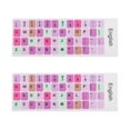 thumbnail image 1 of Yuan 2 Sheets Keyboard Decorative Sticker Universal English Keyboard Sticker Decal, 1 of 9