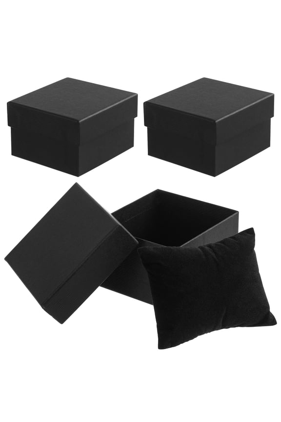 3pcs Single Watch Gift Boxes Jewelry Bangle Bracelet Watch Boxes for Men and Women