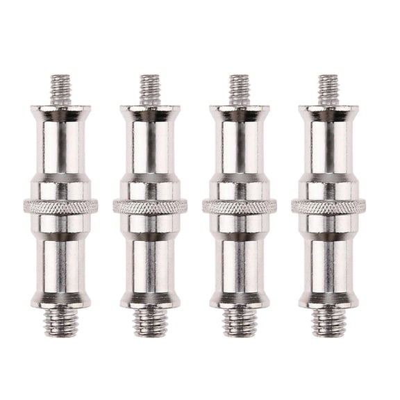 Yuan 4pcs 1/4 to 3/8 Male Convertor Threaded Screw Adapter for Studio Light Stand