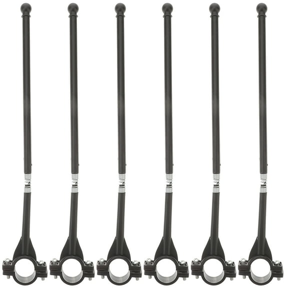 IDEANATEGRATE Bike Safety Flag Pole Plastic 6Pcs 11In