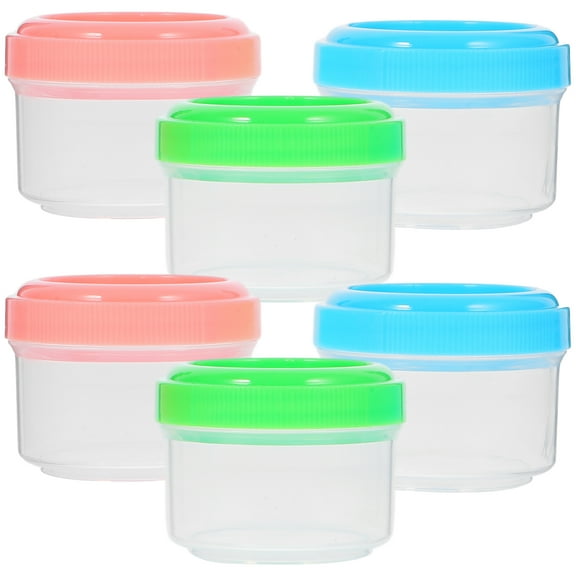 Yuan 6pcs Salad Dressing Container Small Condiment Container with Lids Sauce Cups