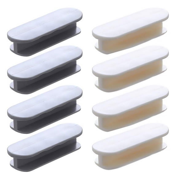 Yuan 8Pcs Peel And Stick Pull Adhesive Handles Knobs For Drawer Cabinet Refrigerator