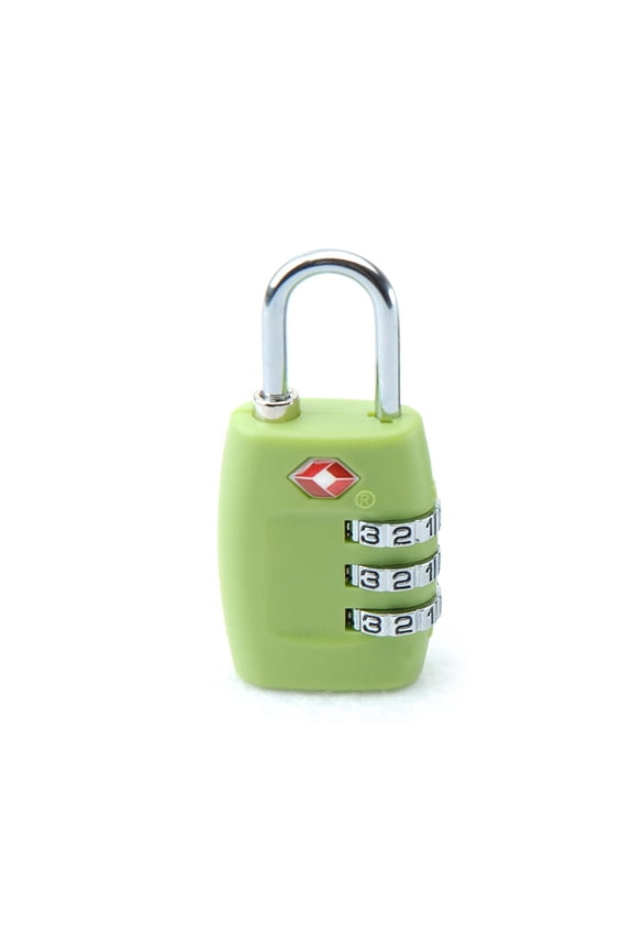TSA-335 TSA Approved Security Luggage Padlock 3-Digit Combination Password Lock Padlock (Green)