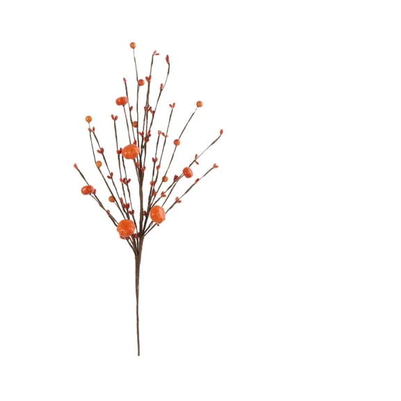 YuanGuangQ 2PC Artificial Fall Floral Stems for Vases,Fall Pumpkin Decor Autumn Pumpkin Branches Picks with Berry Stems Decor for Vases Centerpieces Harvest Festival and Thanksgiving Party Events