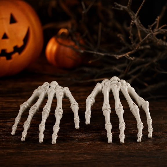 YuanGuangQ Halloween Skeleton Claw Prop Ornament, Ghost Finger Party Trick Decoration Prop, Novelty Decor for Party Dress Up, Tabletop Display, Holiday Scene Decor