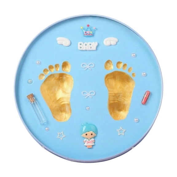 YuanGuangQ Handprint Kit for Newborn Baby, DIY Inkless Print Keepsake for Full Month, Footprint Memorial Craft for One Year Old Gift