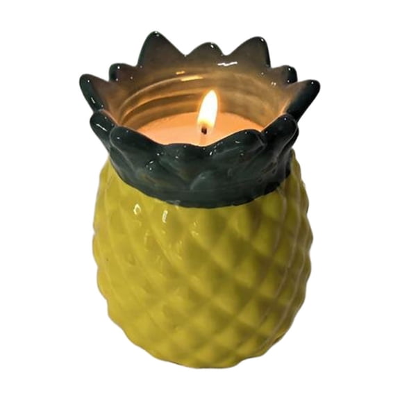 YuanGuangQ Pineapple Osmanthus Scented Candle Jar, Long Lasting Aroma Decorative Candle for Home, Fragrant Candle for Bedroom, Desk Decor, Birthday, Holiday Gifting and Ambient Atmosphere