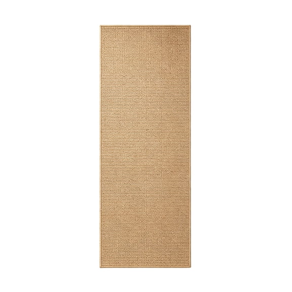 YuanGuangQ Polyester Natural Fiber Style Runner Rug Non Slip Low Pile Washable Area Rug Farmhouse Runner Mat for Hallway Kitchen Floor Entryway Laundry Room Indoor Use