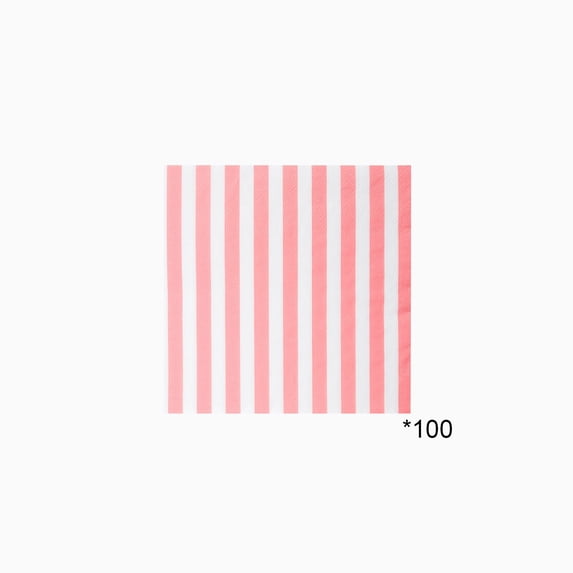 YuanGuangQ Striped Paper Napkins 5pc, Disposable Cocktail Napkins for Party, Colorful Stripe Decorative Tissue for Wedding Birthday Event