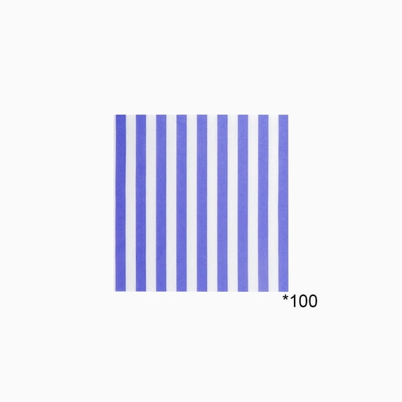 YuanGuangQ Striped Paper Napkins 5pc, Disposable Cocktail Napkins for Party, Colorful Stripe Decorative Tissue for Wedding Birthday Event