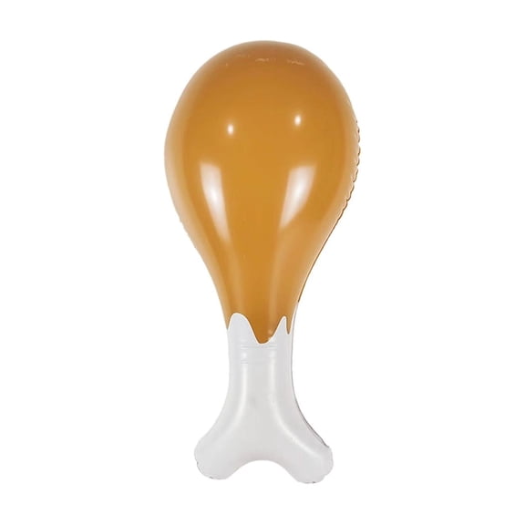 YuanGuangQ Thanksgiving Inflatable Turkey Drumstick Prop, PVC Blow Up Toy Handheld Party Decor Photo Booth Prop, Festive Decor for Holiday Party Home Indoor Outdoor Celebration Decoration