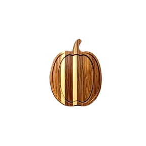YuanGuangQ Thanksgiving Pumpkin Wooden Tea Tray, Natural Solid Wood Rectangular Serving Tray Multipurpose Chopping Board, for Kitchen Dining Table Thanksgiving Home Decor