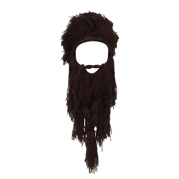 YuanHeng Long Beard Wig Wool Hat Fall And Winter Warm Chatter Funny Ski Hat