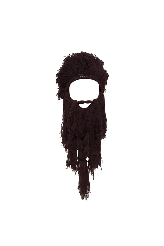 Long Beard Wig Wool Hat Fall And Winter Warm Chatter Funny Ski Hat