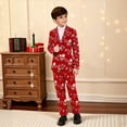 thumbnail image 1 of YuanLu Boys' 2-Piece Festive Suit Set: Two Button Jacket & Pants for Christmas,Red,8Y, 1 of 5
