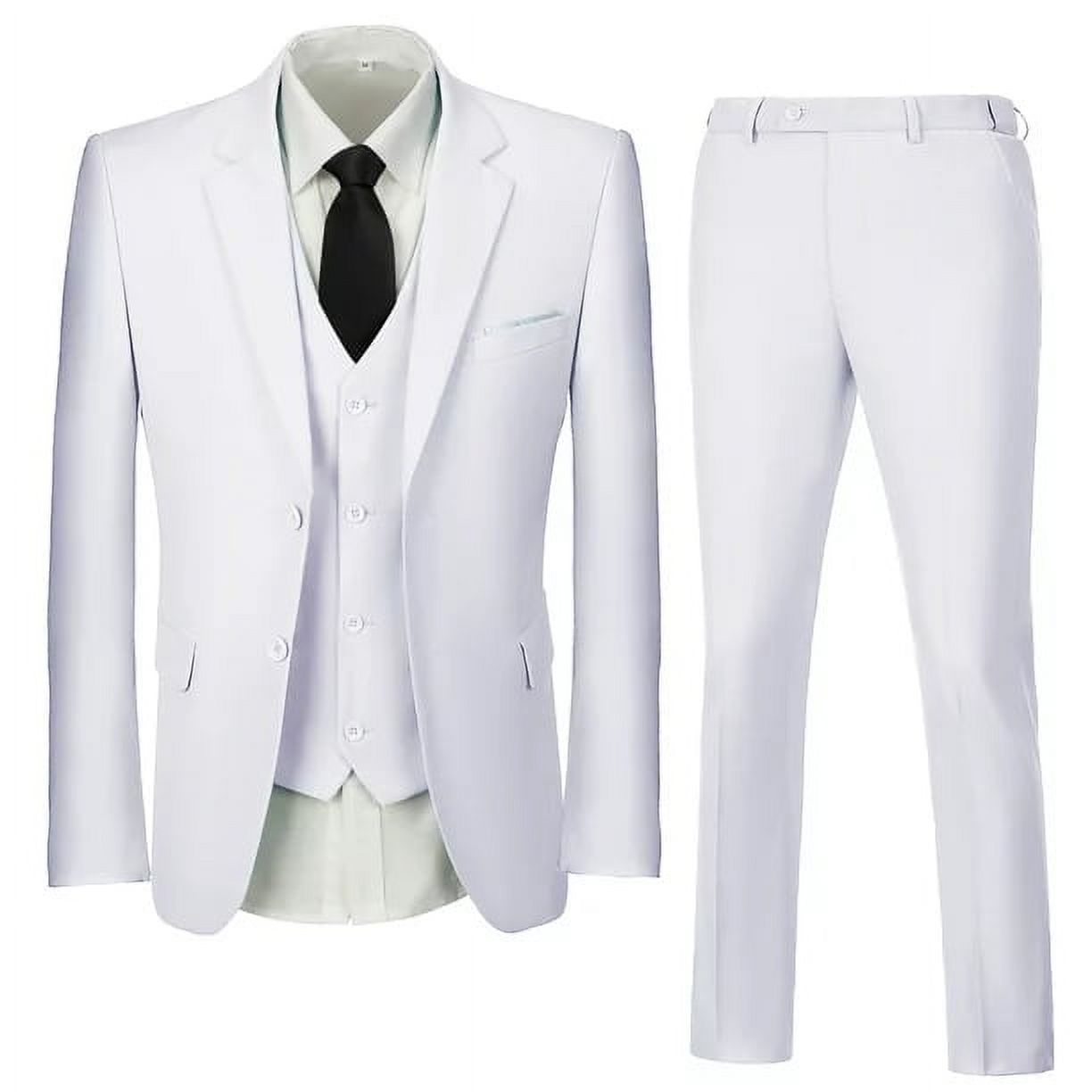 Men's Two Button 2 Piece Suit Black main image 0