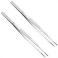 YuanRX Cooking Tweezers 2pcs Culinary Stainless Precision Tongs With ...