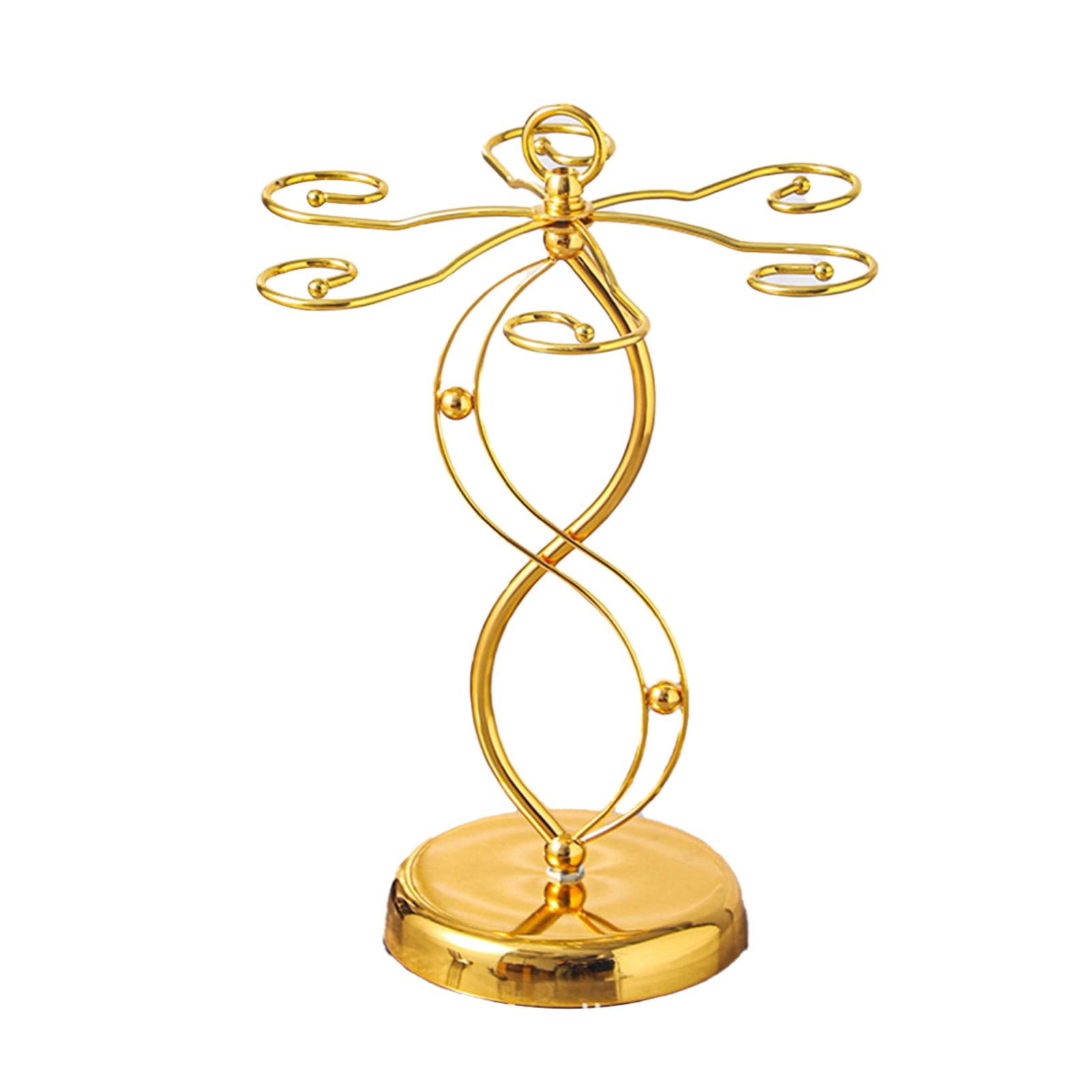 YuanRX Countertop Wine Glass Holder Wine Glass Holder With 6 Hooks