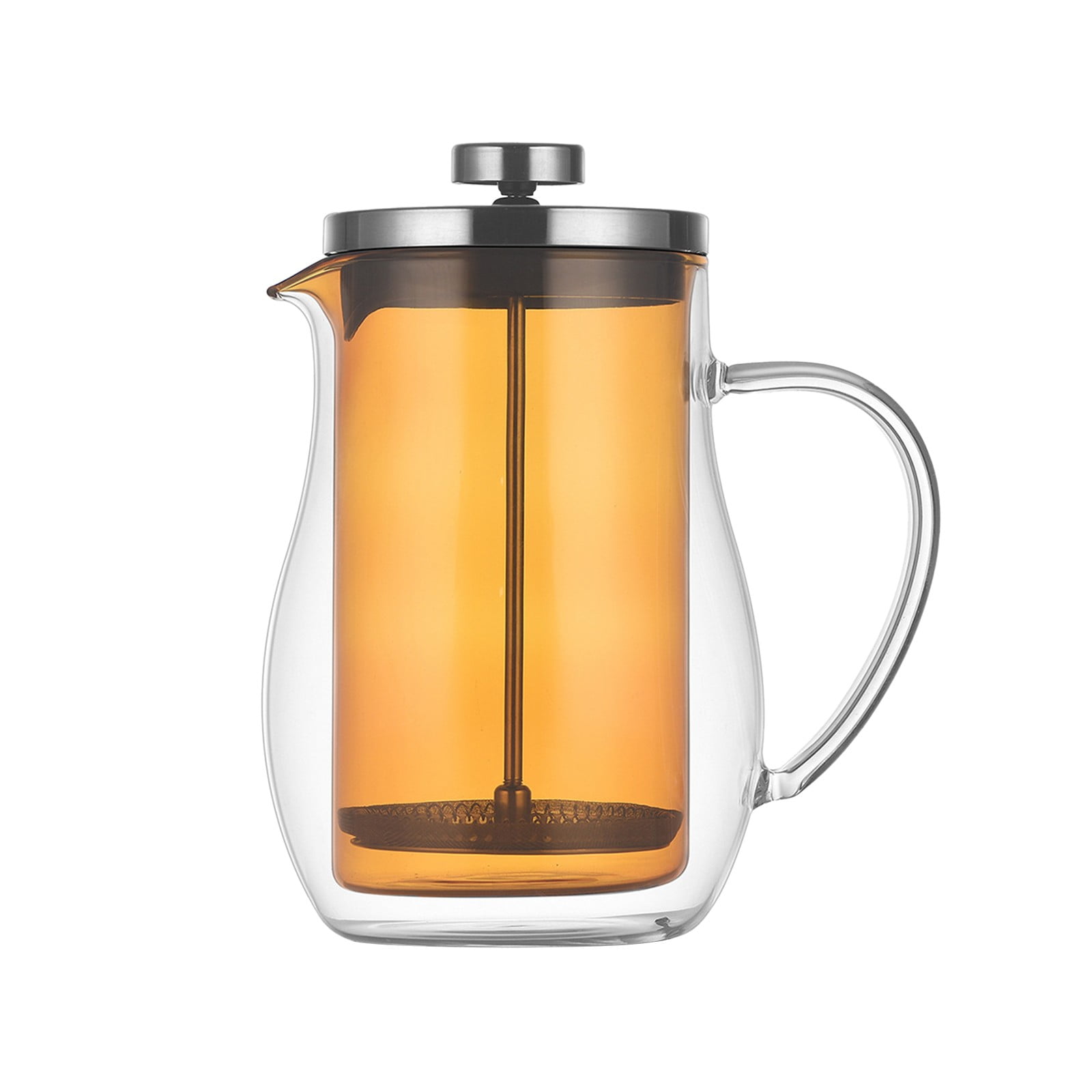 YuanRX Storage Containers French Pot Teapot Heat Glass Double Wall With Filters French Coffee