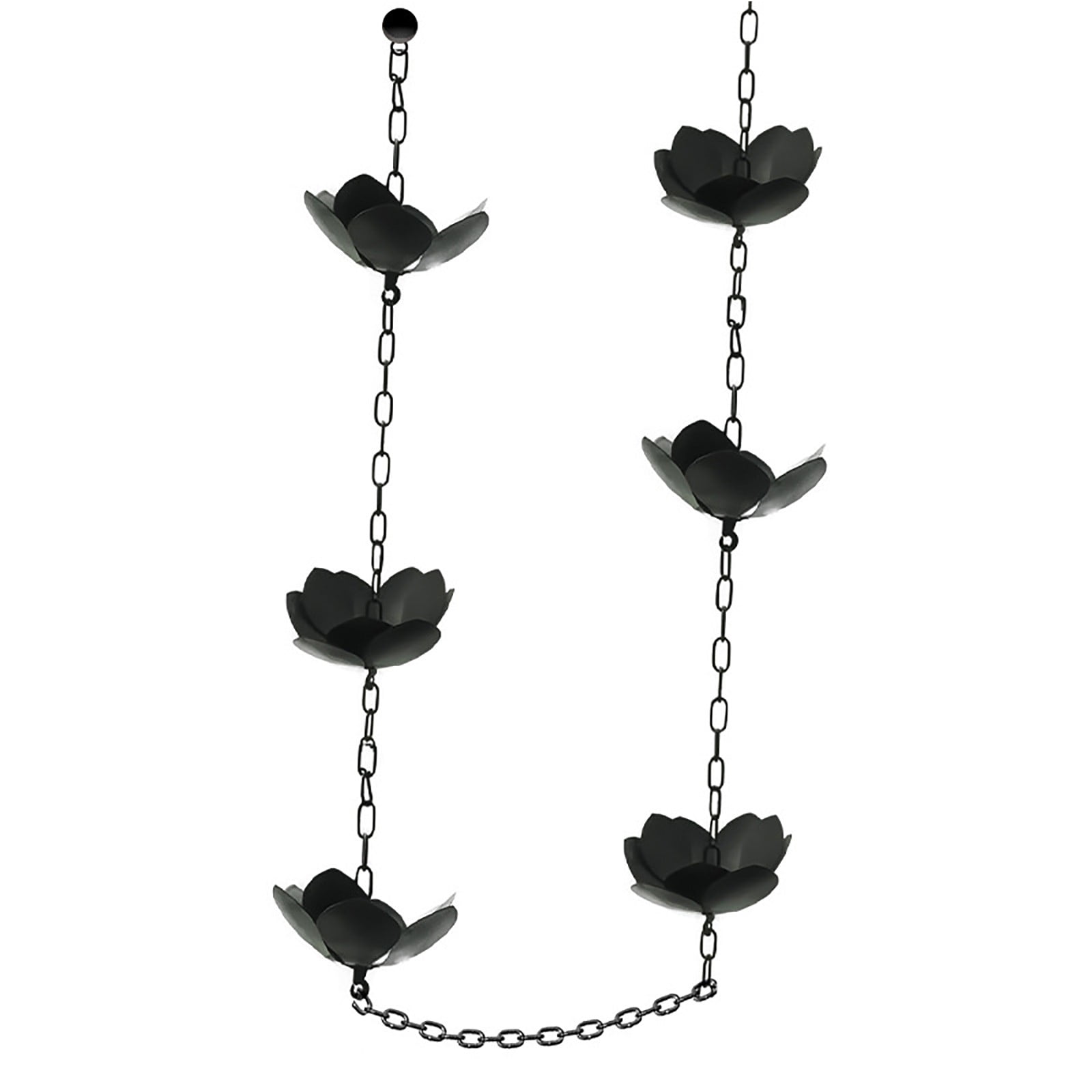 YuanRX Water Sprinklers 3.93FT LotusRain Chain Rain Chains For Gutters