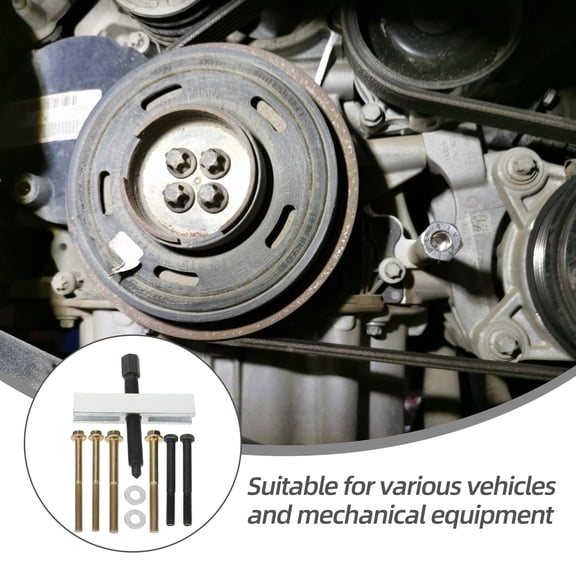 Yuangui 1 Set Car Crankshaft Belt Puller Auto Repair Puller Removal Tool For Mechanics