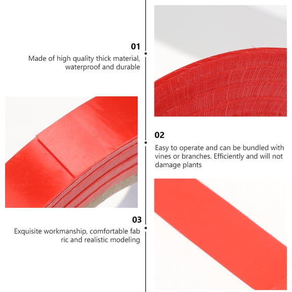 Yuangui 10 Rolls Gardening Tying Machine PVC Tapes 30m Universal Plant Tie Tape